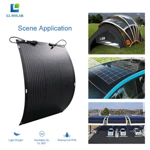 Panel Solar Flexible de alta eficiencia, ligero, Flexible o enrollable de hasta 1000 vatios para barco, yate, exterior