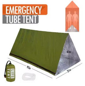 Carpa de Primeros Auxilios Portátil para 2 Personas, Impermeable, Resistente al Viento, de Emergencia, con Manta de Mylar para Acampar, JH-CS0046B, Película de Aluminio PE S - Product Image 2
