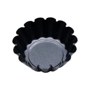 Best selling fruit pie plate pudding pie stainless steel baking cupcake cookie cake egg tart mould