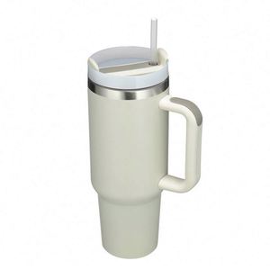 Factory Price Customized Logo 40Oz Stainless Steel <b>Reusable</b> Vacuum Tumbler Custom Logo/Color With Handle and <b>Straw</b> - Product Image 2