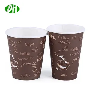 Copo de papel descartável pequeno impresso personalizado para degustação de chá e café de 4 onças, amostra de café personalizada de 4 onças