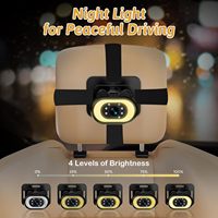 Caméra bébé pour siège arrière de voiture-Grand angle, vision nocturne HD, lumières LED, écran LCD 4.3 "pour la surveillance de
