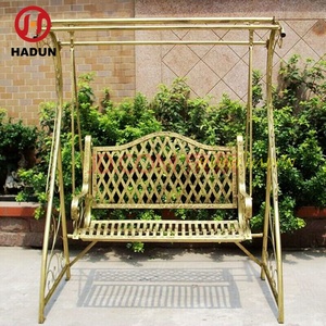 Fauteuil suspendu de luxe en <span class=keywords><strong>fer</strong></span> épaissi pour l'extérieur, balançoire individuelle, <span class=keywords><strong>chaise</strong></span> berçante pour enfants et adultes, pour cour et intérieur - Product Image 6