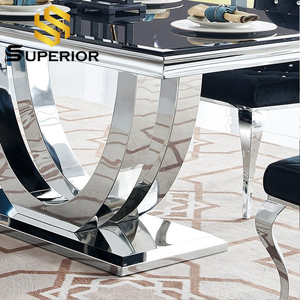 Nuevo producto moderno <span class=keywords><strong>de</strong></span> vidrio <span class=keywords><strong>y</strong></span> <span class=keywords><strong>mesa</strong></span> <span class=keywords><strong>de</strong></span> <span class=keywords><strong>comedor</strong></span> <span class=keywords><strong>de</strong></span> un conjunto <span class=keywords><strong>de</strong></span> 6 <span class=keywords><strong>sillas</strong></span> - Product Image 3