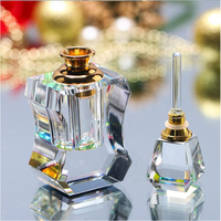 Bouteilles d'huile essentielle de parfum en verre de cristal de remise à neuf vide de forme de corps de femme de décoration de maison de mode 3ml
