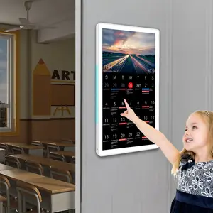 Sinmar montaggio a parete Touchscreen Monitor Panel Pc Smart Classroom Calendar Android Linux Touch Screen con calendario per l'aula