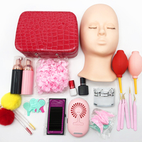 Kit Complet de Faux Cils en Gros Personnalisé Tête de Mannequin Kit d'Entraînement pour la Pose de Cils et la Pratique du Maquillage