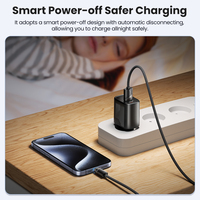 Cable de Datos USB Toocki con Apagado Inteligente, 3A de Alta Corriente, Chip Inteligente, Tejido de Alta Densidad para Carga Rápida