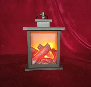 2020 years Hot Sale LED Lantern Waterproof Decorative recharge Hurricane Lamp Realistic Flame Effect