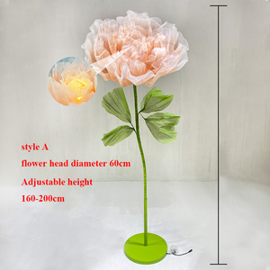 Flor artificial gigante <span class=keywords><strong>de</strong></span> cierre <span class=keywords><strong>de</strong></span> apertura automática grande M1264 con luz para la decoración <span class=keywords><strong>de</strong></span> la boda del hogar - Product Image 6