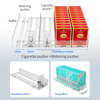 Étagère de présentation et de rangement pour épicerie, épices, produits, cigarettes et tabac, avec poussoir à ressort, installation facile