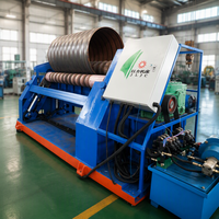 Machine de cintrage de tubes de four en acier ondulé robuste avec entraînement hydraulique et commande CNC pour le cintrage de tubes de chaudière