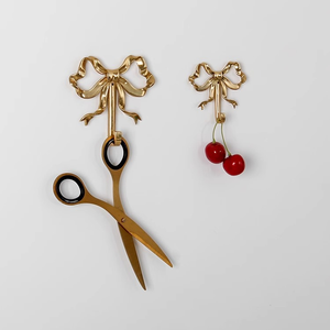 In <span class=keywords><strong>ottone</strong></span> metallo Bowknot gancio da parete facile da installare Vintage cappotto tenda asciugamano e portachiavi per soggiorno e bagno - Product Image 4