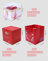 Nouvelle Conception Tendance : Savon Fleur de Rose Artisanale Préservée, Cadeau de Saint-Valentin Premium Exquis, Boîte Cadeau Rotative avec Bijoux