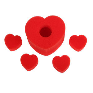 Éponge magique de scène, cœur rouge multipliant, éponge cœur pour magicien professionnel JM046 - Product Image 2