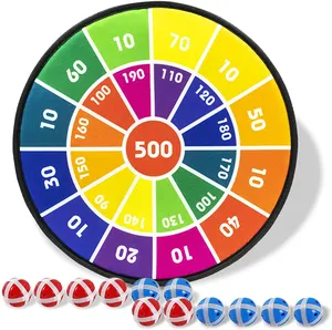 Plateau <span class=keywords><strong>de</strong></span> <span class=keywords><strong>jeu</strong></span> <span class=keywords><strong>de</strong></span> fléchettes pour enfants, avec 12 balles adhésives, Set <span class=keywords><strong>de</strong></span> plateau avec crochet, cadeau sûr et classique, pour les garçons et les filles et les adolescents, âgés <span class=keywords><strong>de</strong></span> 3 ans - Product Image 1