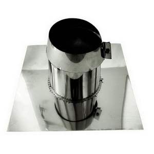 Tubo de acero inoxidable DN 230 de techo plano De Chimenea de pared simple - Product Image 1