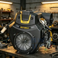 Moteur à essence économique à deux cylindres, durable, 7HP/15HP/25HP, structure compacte pour générateur, usage industriel