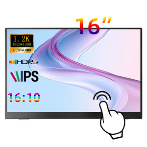 צג נייד IPS איכותי בגודל 16 אינץ' 60 הרץ FHD עם הרחבת מסך <span class=keywords><strong>Type</strong></span> <span class=keywords><strong>C</strong></span> למחשבים ניידים, משחקים וניידות, עם רמקול מובנה - Product Image 4