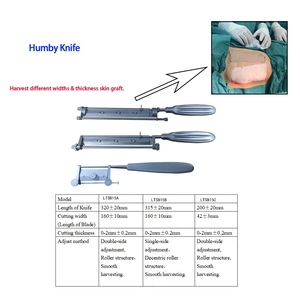Cuchillo de injerto de piel Humby LTSB15A/B/C, dermatomo manual de acero inoxidable para extracción de piel - Product Image 2