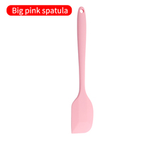 Spatule de cuisine en silicone colorée résistante à la chaleur pour pâtisserie, outils à gâteau, mélangeur de crème, racloir à beurre