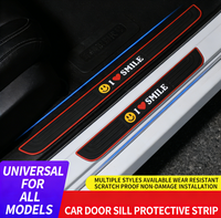 Bande de protection universelle pour seuil de porte de voiture, autocollant anti-rayures et anti-collision pour bord de porte, décoration de pédale modifiée