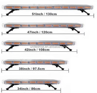 Barre lumineuse LED COB pour ambulance, véhicule, voiture, clignotante ambre, avertisseur lumineux stroboscopique, barre lumineuse de récupération, barre lumineuse de dépannage