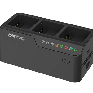 Chargeur rapide LKTOP 200W pour batteries de drones DJI <span class=keywords><strong>Mavic</strong></span> 3 <span class=keywords><strong>Pro</strong></span>, Cine et Classic, avec 3 accessoires - Product Image 1