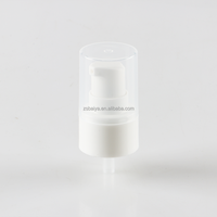 Emballage cosmétique de haute qualité, pompe à lotion pour traitement crème blanche en plastique PP 24 mm 24/410 avec demi-couvercle anti-poussière en PP