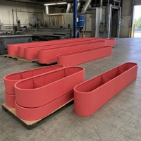 Pots à fleurs commerciaux de grande taille, sections modulaires en métal soudé, verrouillage par vis pour projets de jardinage