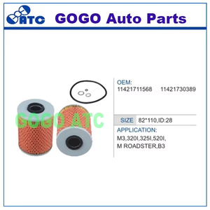 Filtro de aceite para <span class=keywords><strong>BMW</strong></span> M3 320I 325I <span class=keywords><strong>520I</strong></span> OEM 11421711568 11421730389 - Product Image 1