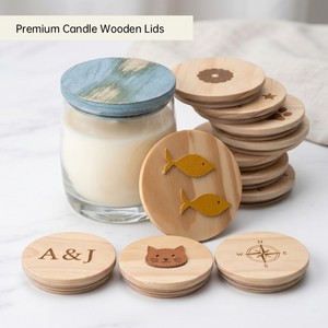 Couvercle de bocal en bois décoratif sur mesure WeWood du Vietnam avec couvercle en cuir gravé personnalisé en forme d'animal - Product Image 1