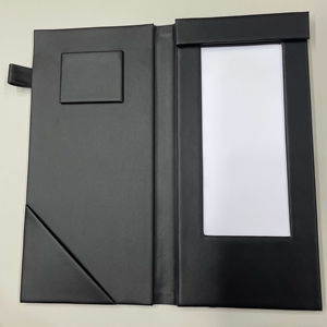 Carpeta para Facturas de Cuero Sintético Negro de Alta Calidad con Luz LED para Restaurante, Porta Facturas con Luz LED - Product Image 1