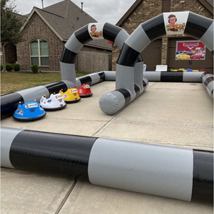 Pista de Autos de Choque Inflable de PVC Grueso para Parque de Atracciones, Pistas de Carreras para Niños, Juego al Aire Libre - Product Image 2