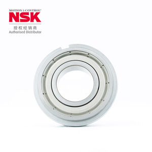 Rodamiento de Bolas de Ranura Profunda NSK 6300 10x30x9 mm ZZ Sellado de Una Hilera de Acero Cromado P0 Métrico para Planta de Fabricación - Product Image 1