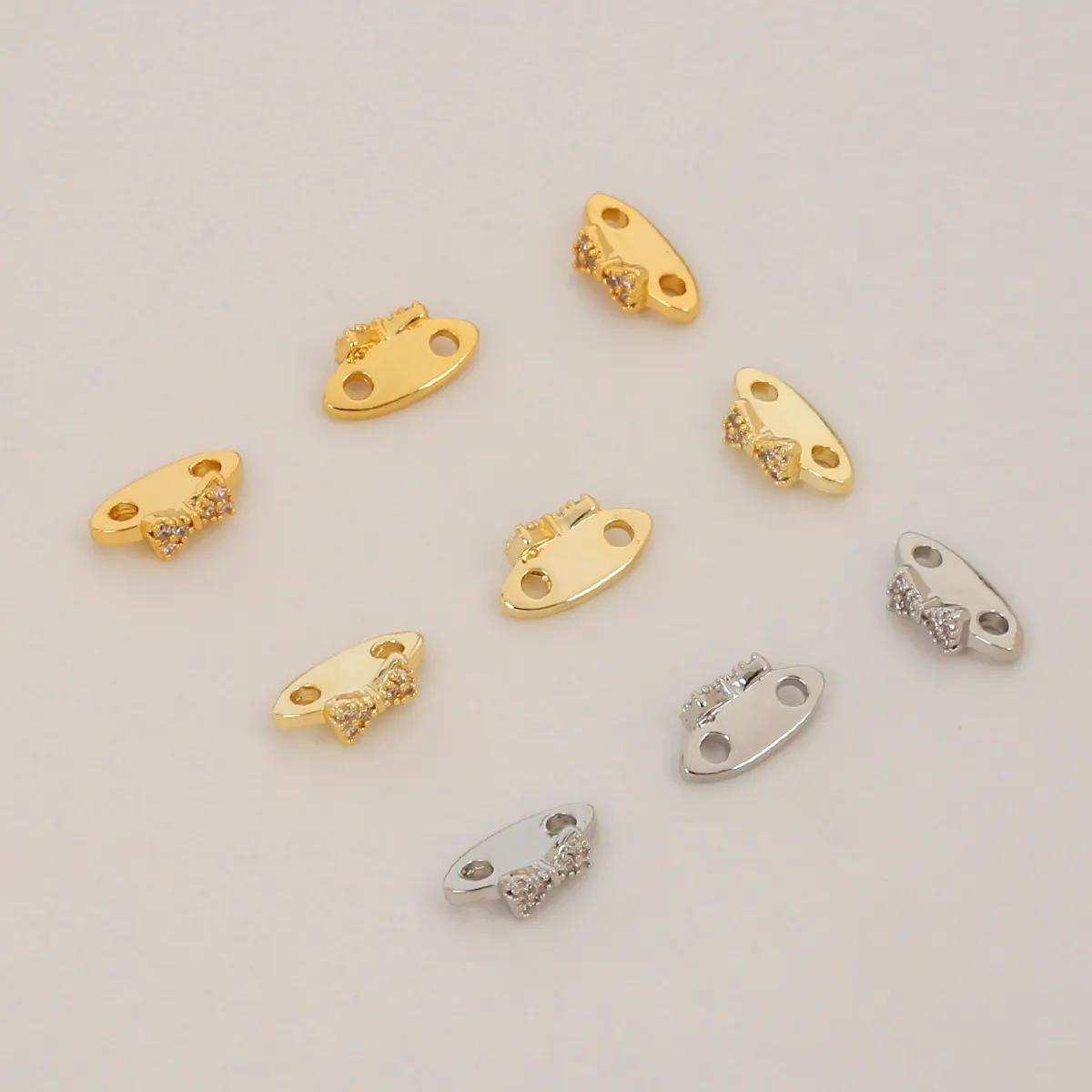 Aksesori perhiasan zircon manik longgar kuningan berlapis emas 18K pabrik grosir manik Spacer manik-manik logam untuk membuat perhiasan