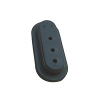 Carte de protection en silicone isolant sur mesure pour fil, avec 3 trous, pour connecteur irrégulier, et anneau de protection en silicone pour fil traversant