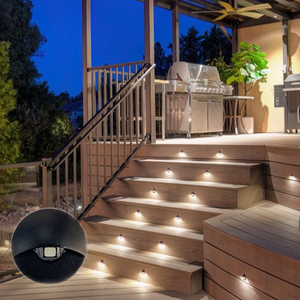 Black Aluminum Staircase Light RGB Spot Light for Stair Floor Boat Deck Cabin - Product Image 1