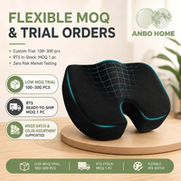 Coussin de siège en mousse à mémoire de forme en polyester avec logo personnalisé pour chaises de jeu, sièges de camion et d'avion - Ergonomique et lavable