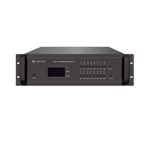 High Quality Public Address Zone Paging 4 X 4 Audio Matrix for 16 Loudspeakers Management