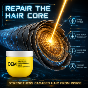 Mascarilla Capilar Reparadora OEM ODM para el Cuidado y Recuperación del Cabello, Suministro de Fábrica al por Mayor, Repara el Cabello Dañado, Restaura con Aceite de Argán, para Uso en Salón - Product Image 3