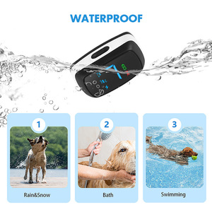 Dispositif anti-aboiement pour chien avec son, vibrations et choc électrique, collier d'entraînement pour le contrôle des aboiements, noir, bleu, orange, rose - Product Image 3