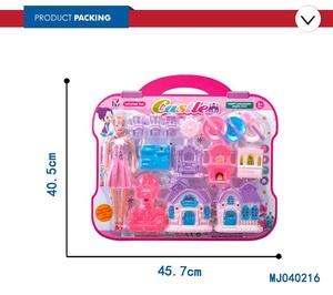 Mini meubles en plastique avec maison de poupée, cuisine heureuse, ensemble de jeu pour enfants, éducation précoce, offre spéciale - Product Image 5