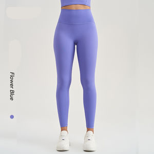 <span class=keywords><strong>Pantalones</strong></span> de yoga para mujeres sin líneas incómodas, cintura alta, levantamiento de cadera, compresión abdominal, secado rápido, alta elasticidad, desnudo - Product Image 5