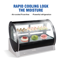 Comptoir réfrigéré commercial verre pain affichage des aliments réfrigérateur boulangerie Dessert Mini armoire de rangement de gâteaux