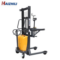 HaizhiLi Fournisseur de chariots élévateurs à tambour semi-électrique de 350kg avec une portée de 1.46m