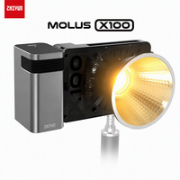 Éclairage photo ZHIYUN MOLUS X100 PRO COB, lumière vidéo de poche bicolore 2700-6500K pour la prise de vue vidéo en extérieur