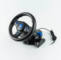 Volante de Carreras con Cable ABS para PS2 y PC