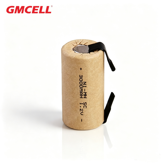 Factory Wholesale SC3000mAh-P 1.2V 3000mAh Ni-MH Sub C Battery With Solder Tabs for Power Tools RC Boat Underwater ROV