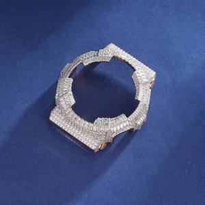<span class=keywords><strong>G</strong></span> <span class=keywords><strong>SHOCK</strong></span> BEZEL 925สเตอร์ลิงเงิน iced OUT Moissanite BEZEL เคสกรอบนาฬิกาสำหรับ <span class=keywords><strong>GA</strong></span>-<span class=keywords><strong>100</strong></span> - Product Image 3